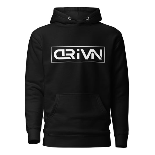 Black DriVn Hoodie White Logo