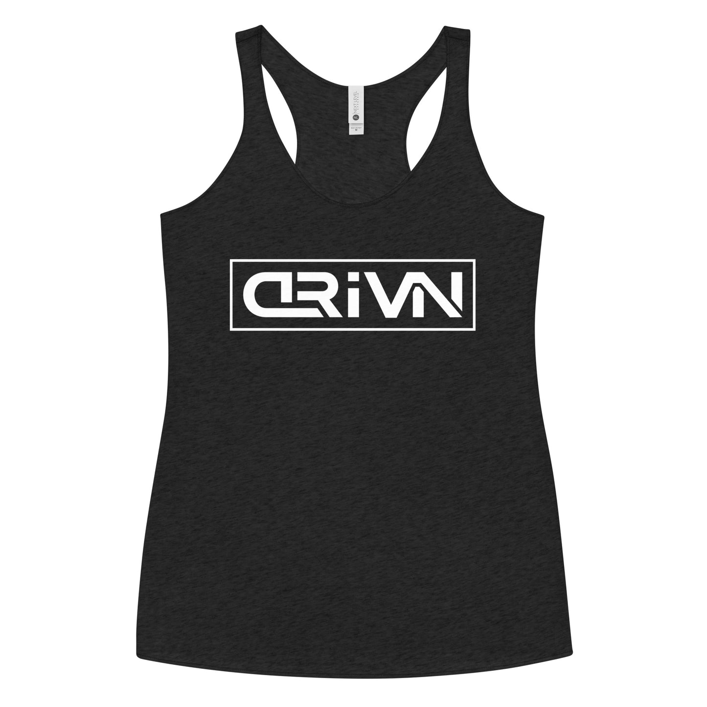 Women's Black Tank White Logo